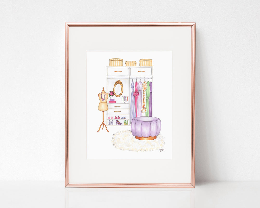 Dream Closet Illustration Art Print