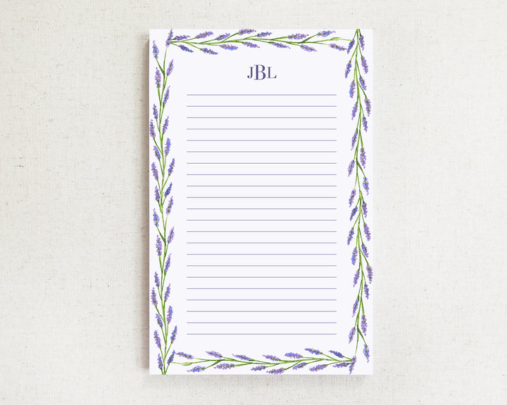 Lavender Rope Personalized Notepad