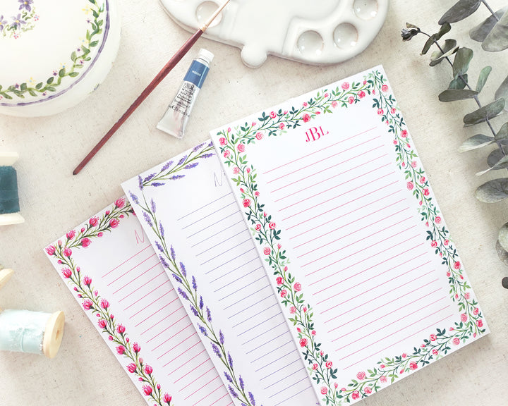 Lavender Rope Personalized Notepad