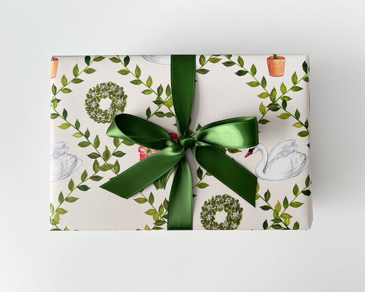 Swan Amaryllis Gift Wrap Sheets