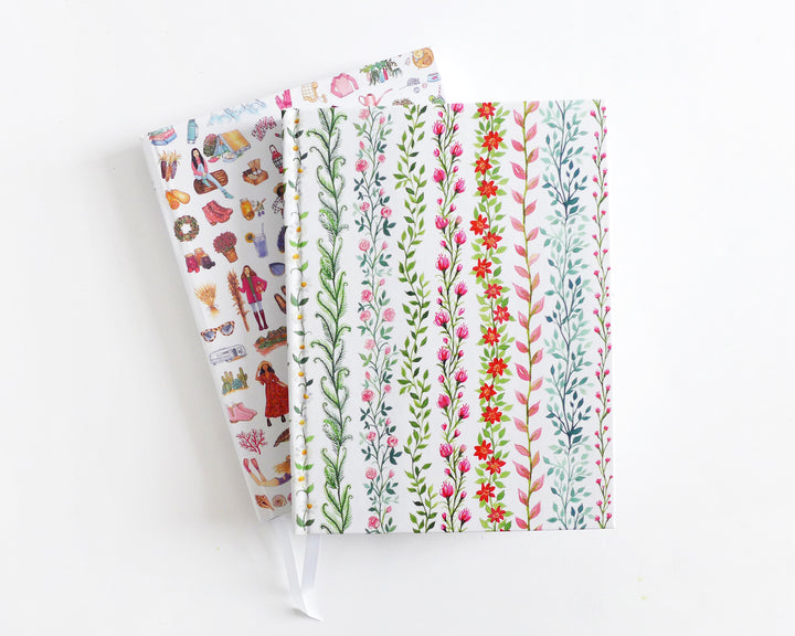 Watercolor Vines Journal