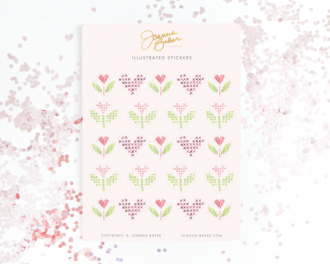 Cross Stitch Hearts Collection