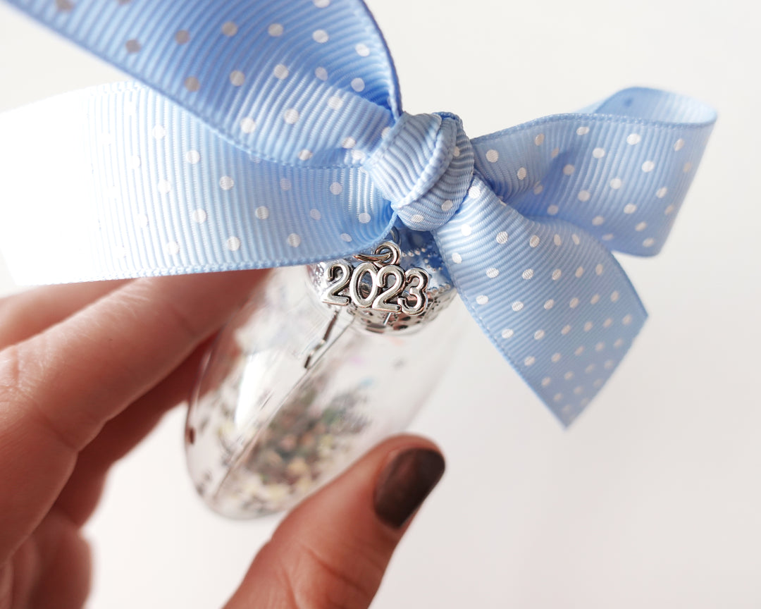 Snowflake Ballerina Nutcracker Glitter Christmas Ornament