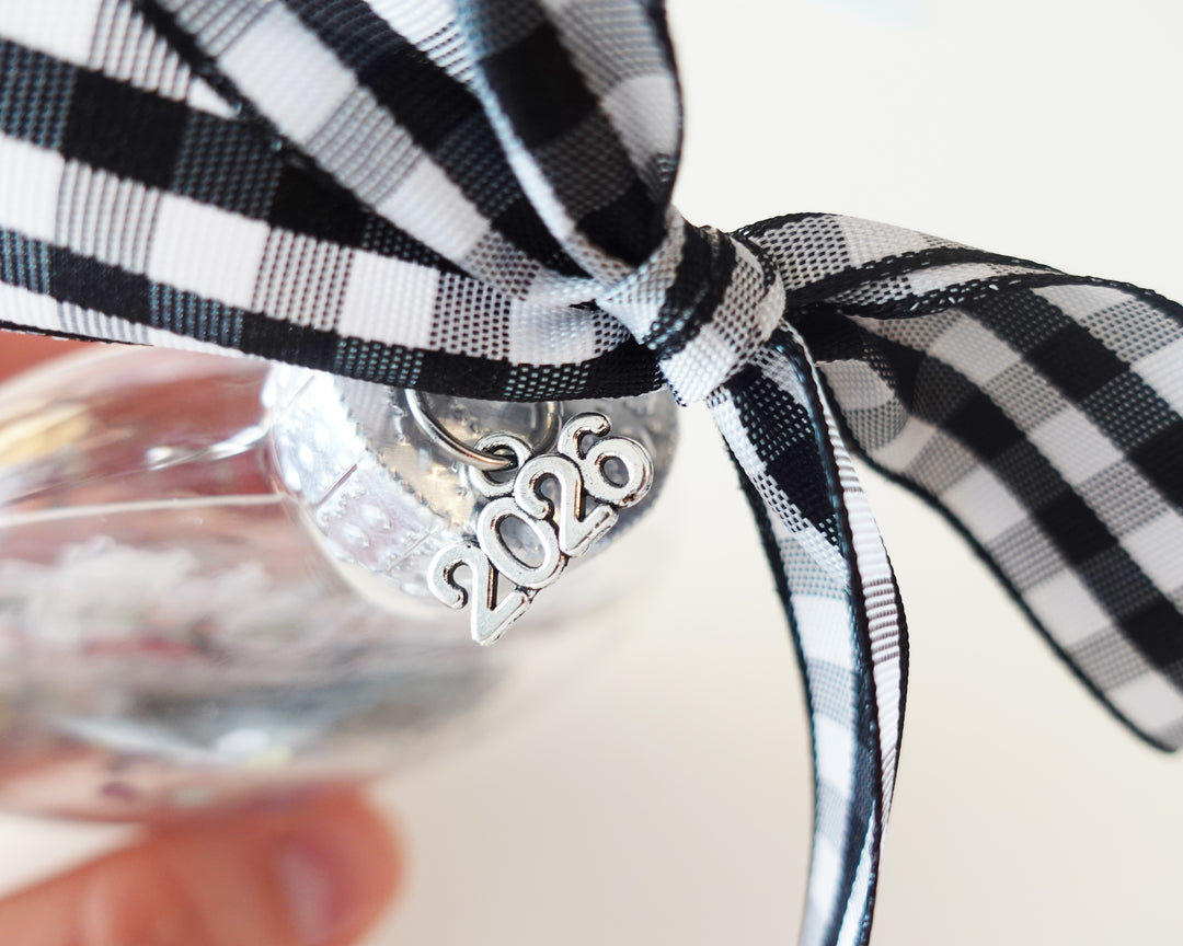 Paris Eiffel Tower Glitter Christmas Ornament