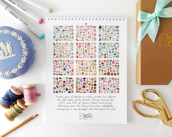Favorite Things 2027 Wall Calendar PRESALE