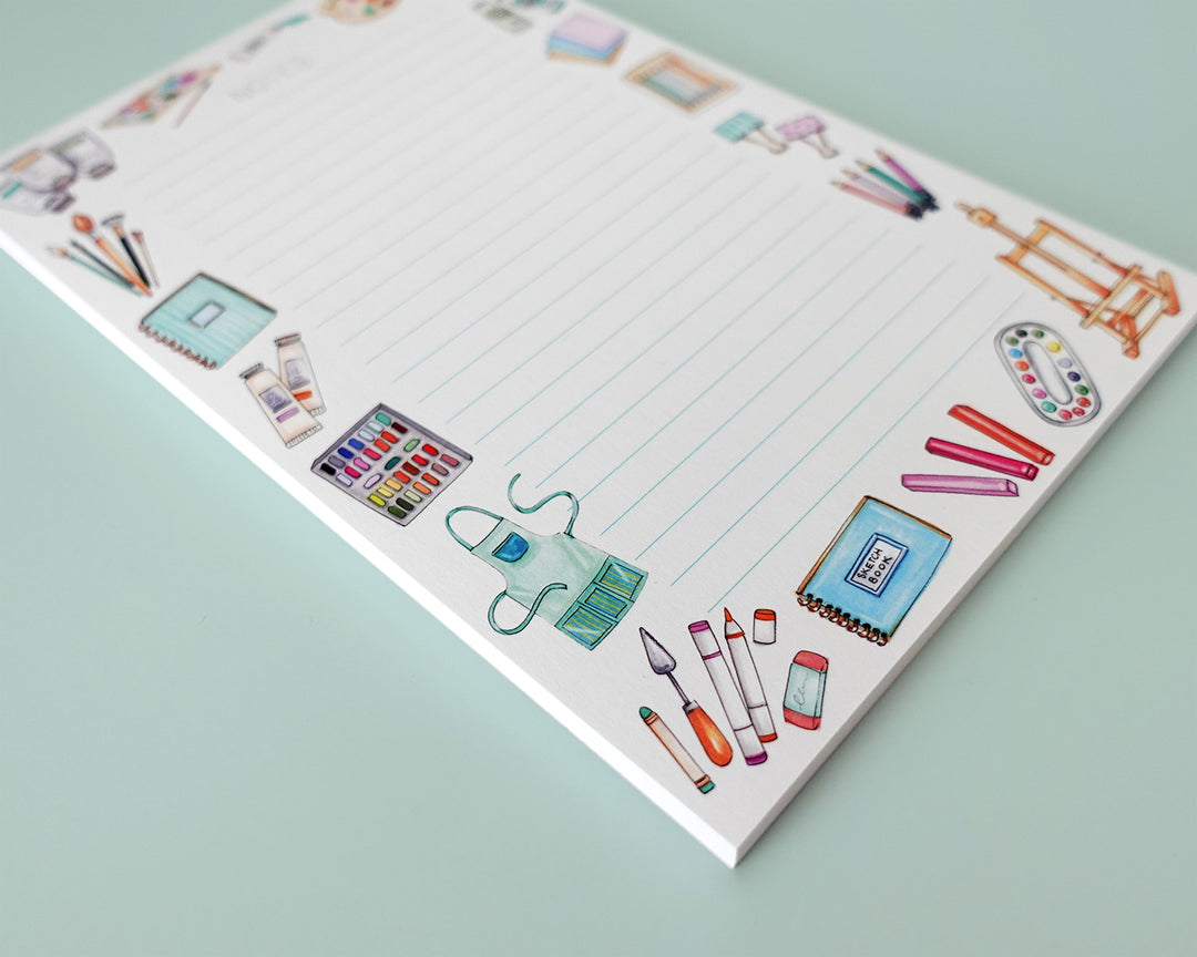 Artist Favorite Things Personalized Notepad