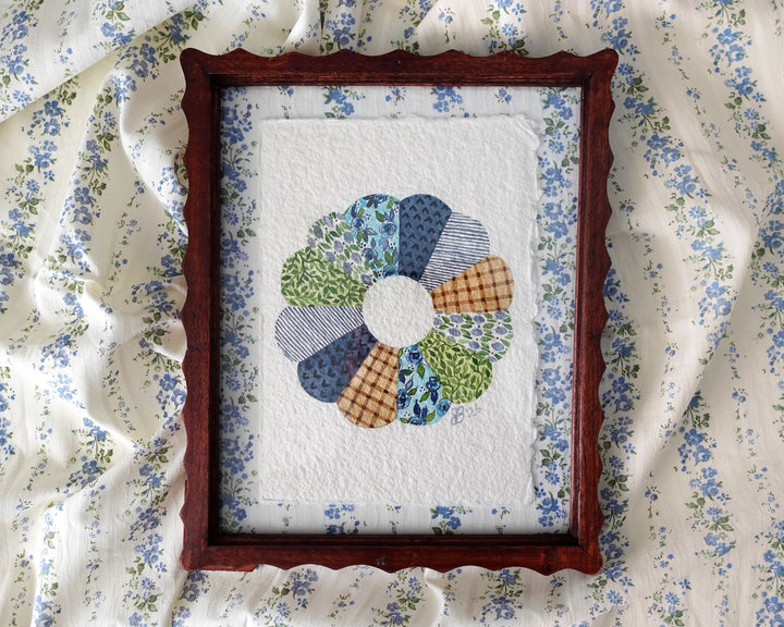 Chambray Garden Quilt Block
