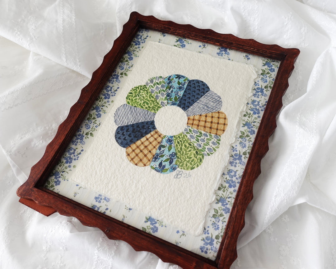 Chambray Garden Quilt Block