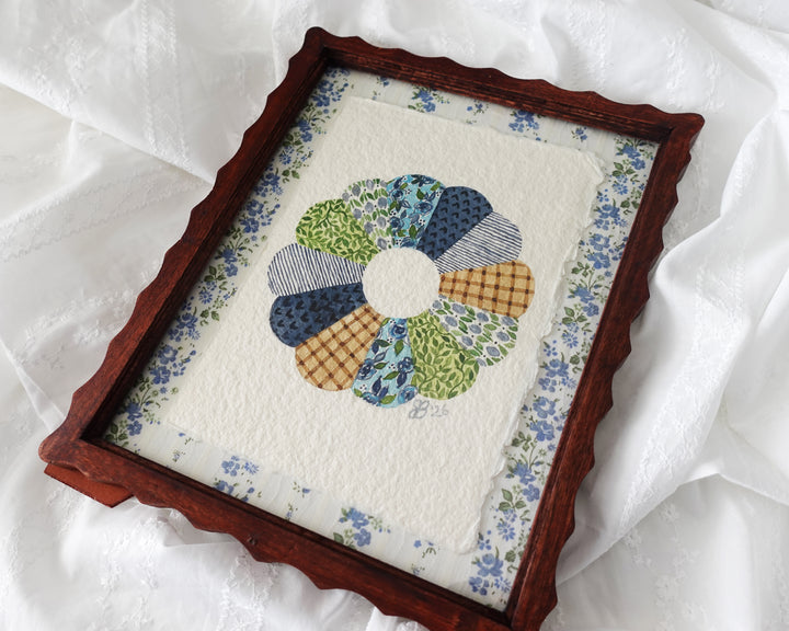 Chambray Garden Quilt Block
