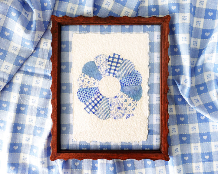 Blue & White Quilt Block