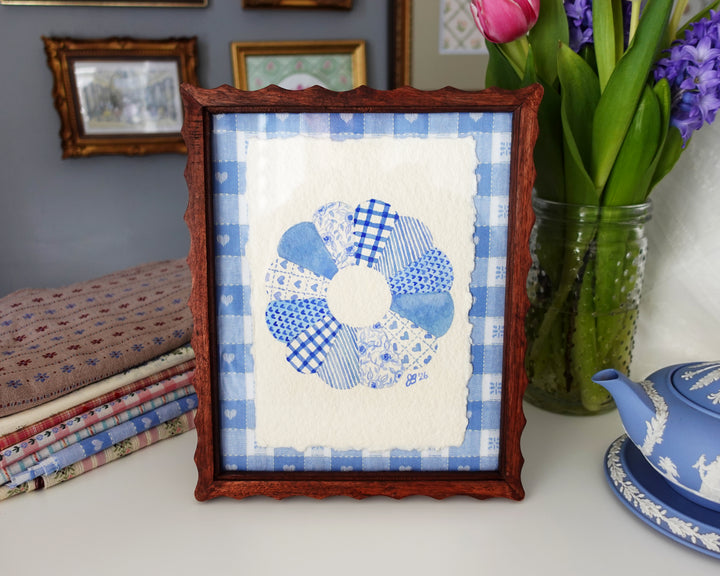 Blue & White Quilt Block