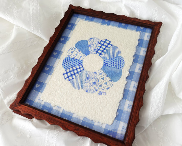 Blue & White Quilt Block