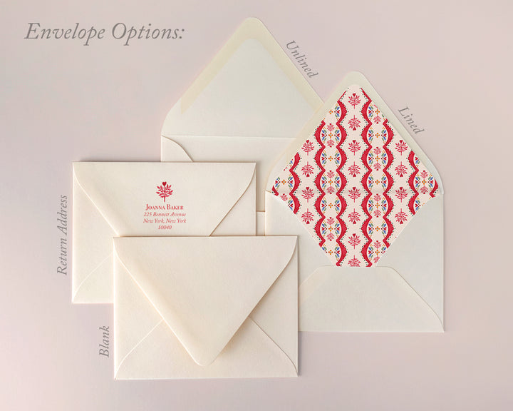 Holiday Lace Flat Note Cards