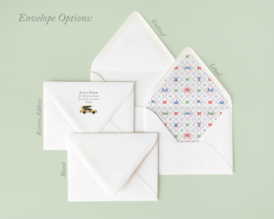 Christmas in New York Flat Note Cards