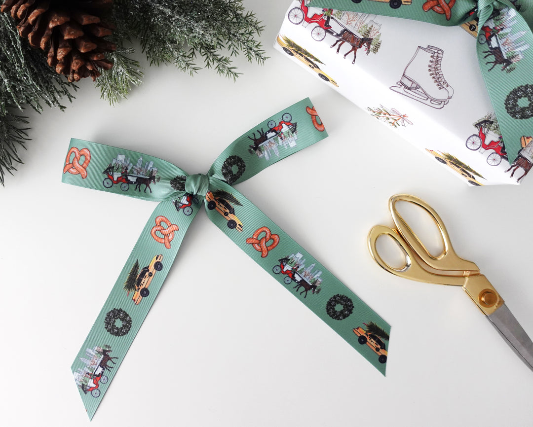 Christmas in New York Grosgrain Ribbon