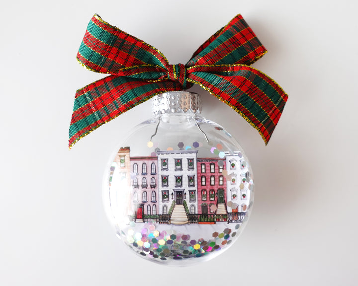 Create Your Own NYC Glitter Ornament Gift Set of 3