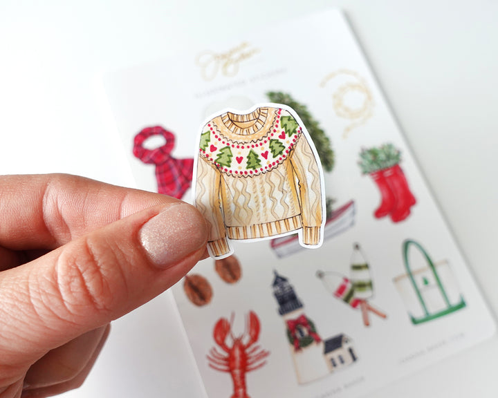 Coastal Christmas Favorite Things Stickers