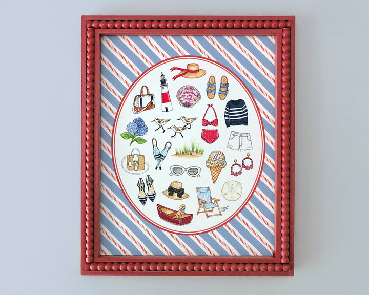 Coastal Favorite Things Art Print