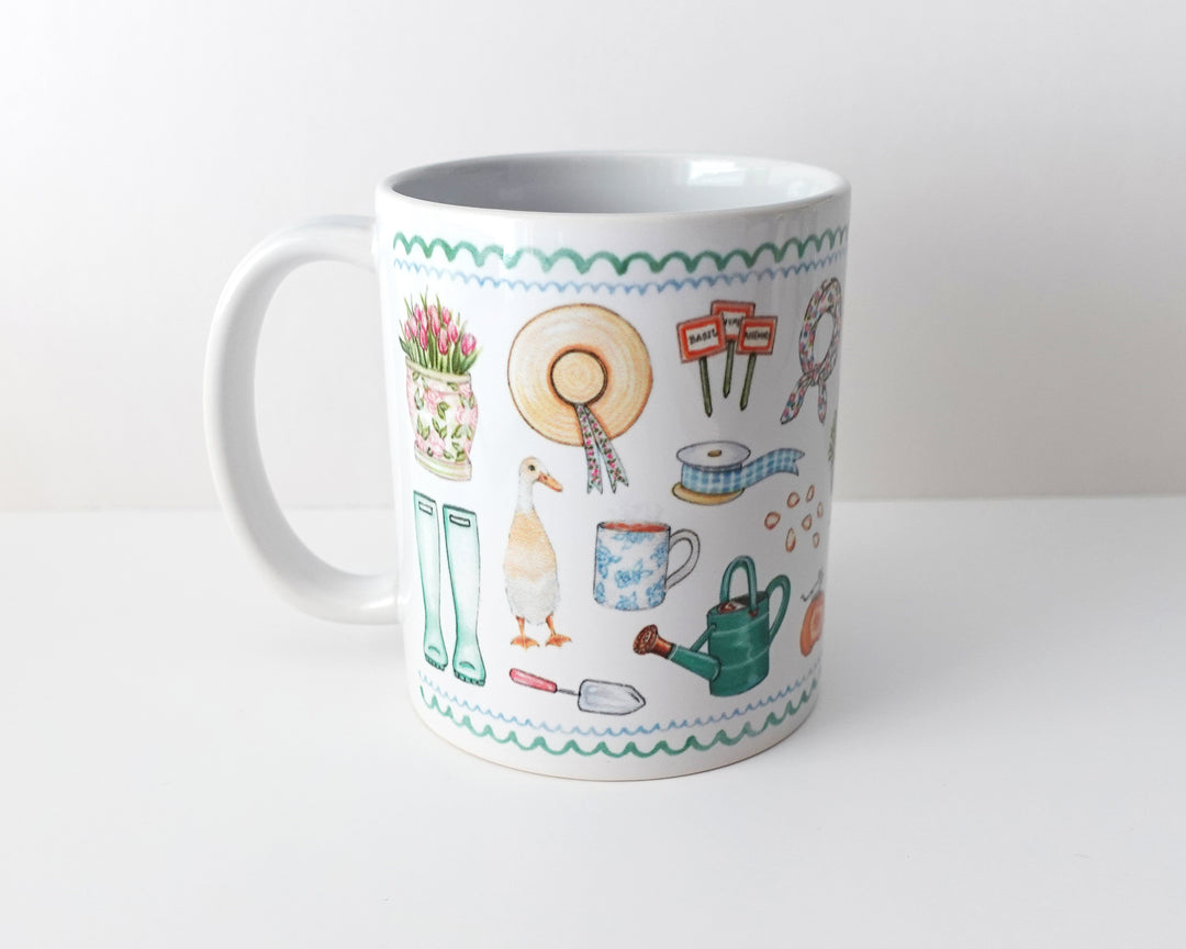 Cottage Garden Favorite Things Mug