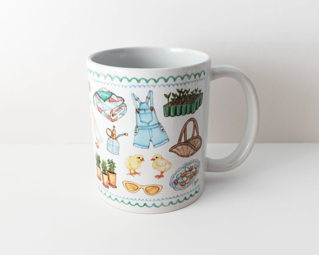 Cottage Garden Favorite Things Mug