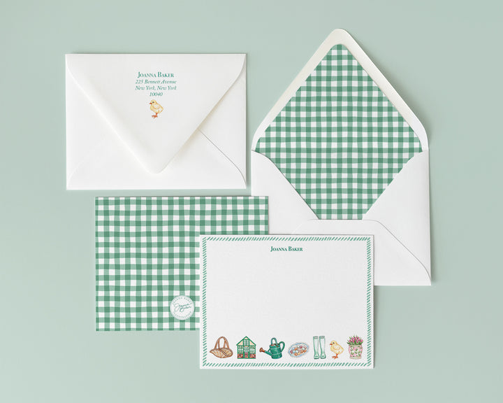 Cottage Garden Favorite Things Flat Note Cards