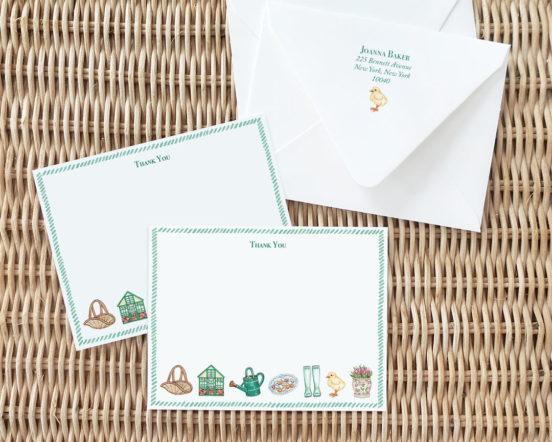 Cottage Garden Favorite Things Flat Note Cards