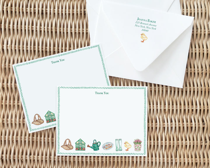 Cottage Garden Favorite Things Flat Note Cards