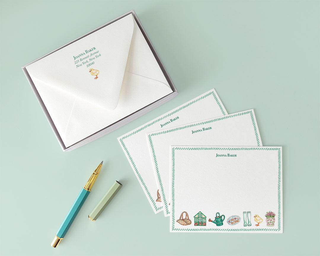 Cottage Garden Favorite Things Flat Note Cards