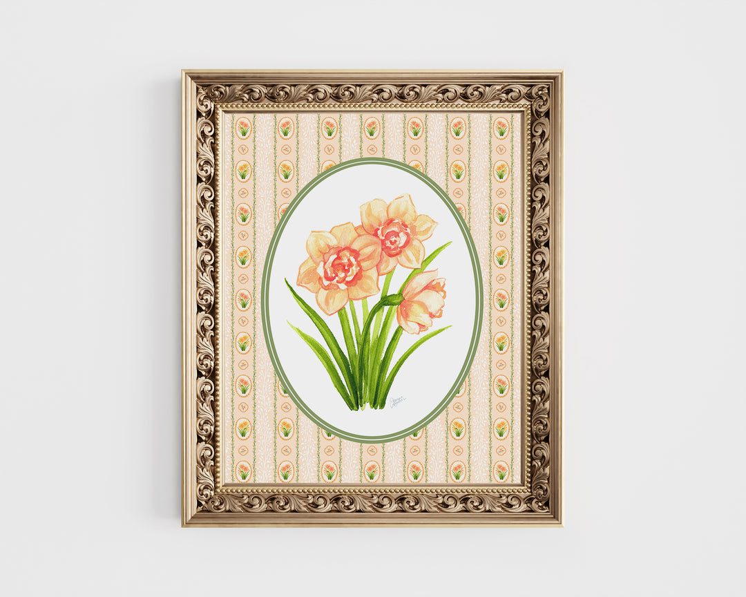Daffodil Vines Art Print