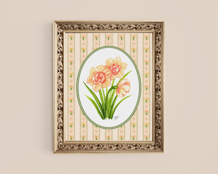 Daffodil Vines Art Print