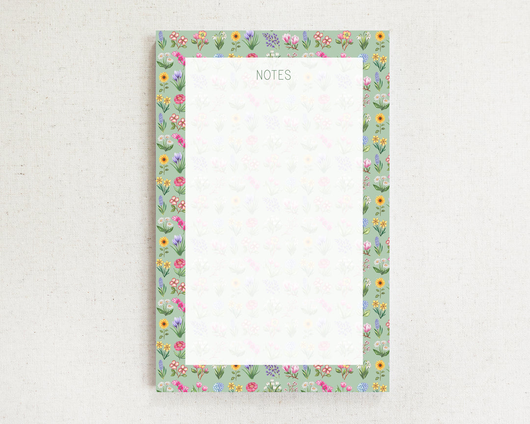 Flower Garden Notepad