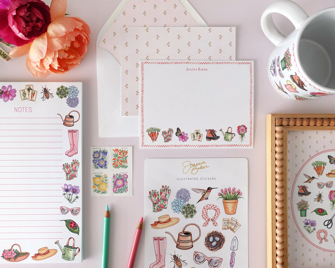 Garden Favorite Things Personalized Notepad