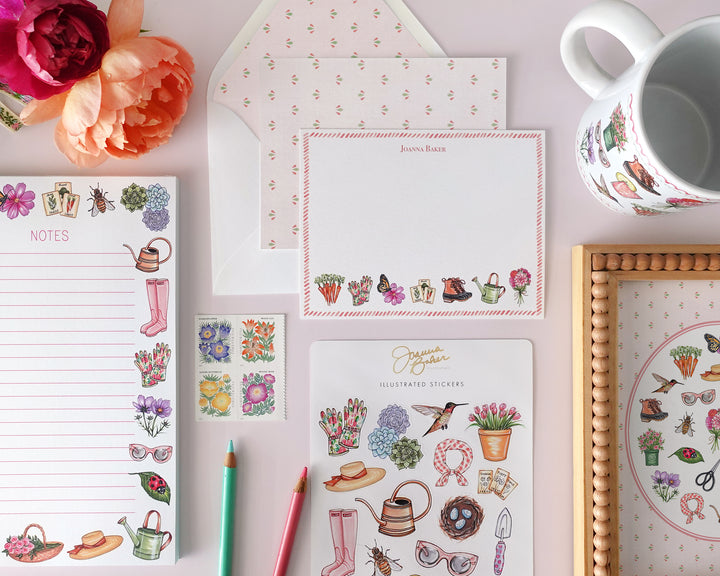 Garden Favorite Things Personalized Notepad