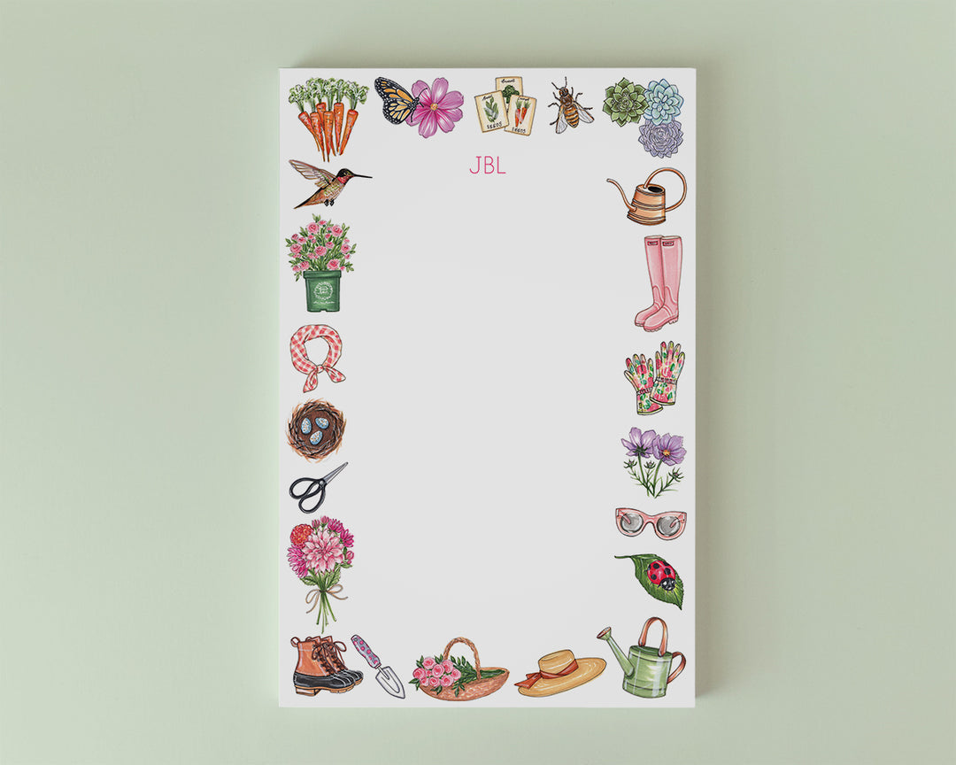 Garden Favorite Things Personalized Notepad