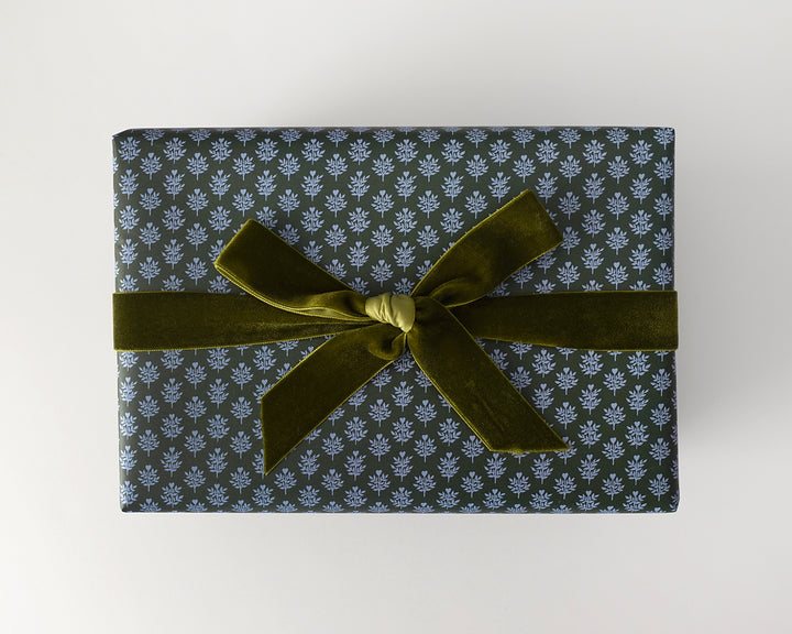 Heart Vine Block Print Gift Wrap Sheets