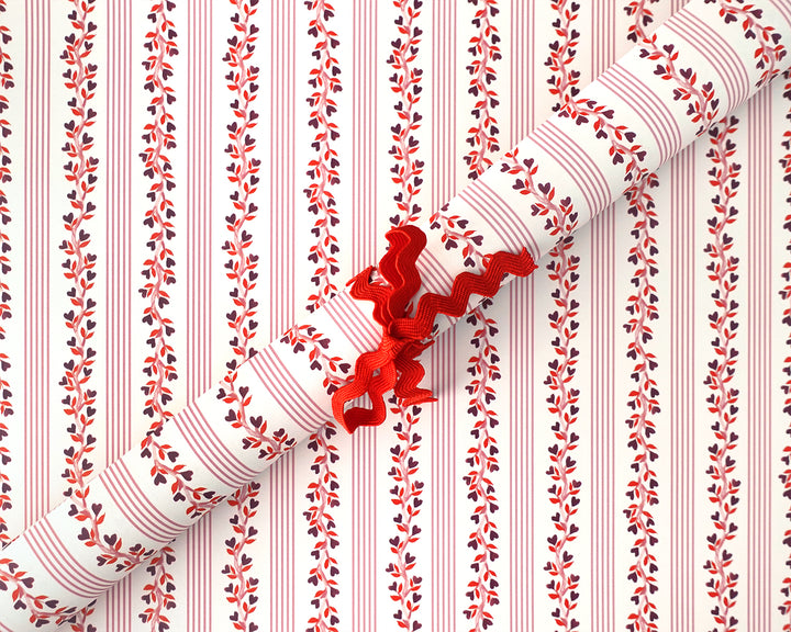 Heart Vines Gift Wrap Sheets