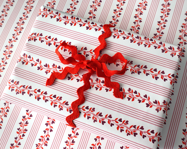Heart Vines Gift Wrap Sheets