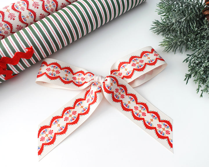 Holiday Lace Grosgrain Ribbon