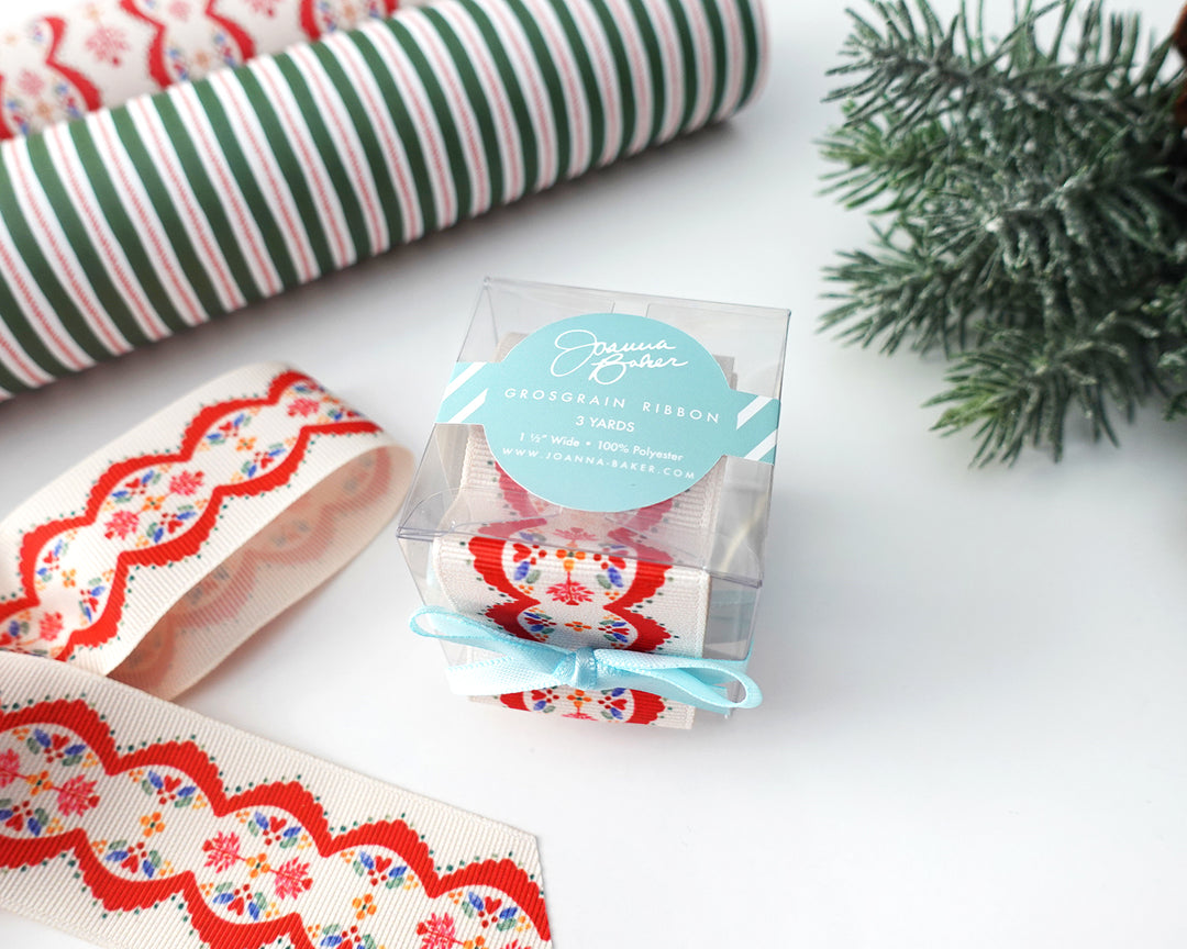 Holiday Lace Grosgrain Ribbon