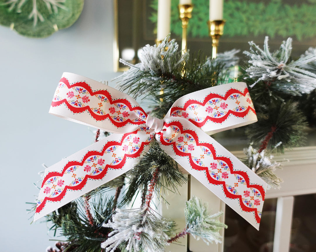 Holiday Lace Grosgrain Ribbon