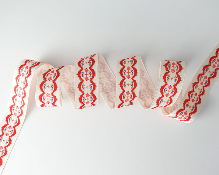 Holiday Lace Grosgrain Ribbon