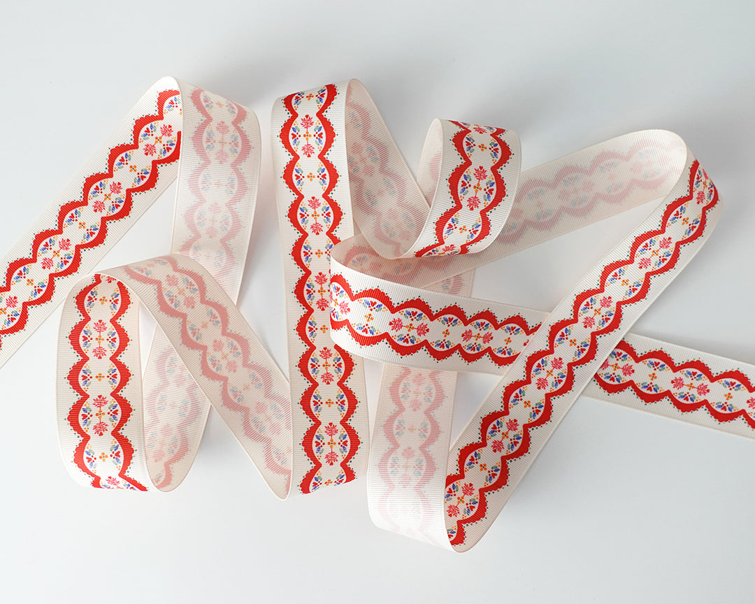 Holiday Lace Grosgrain Ribbon