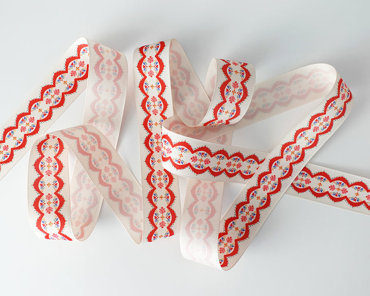 Holiday Lace Grosgrain Ribbon