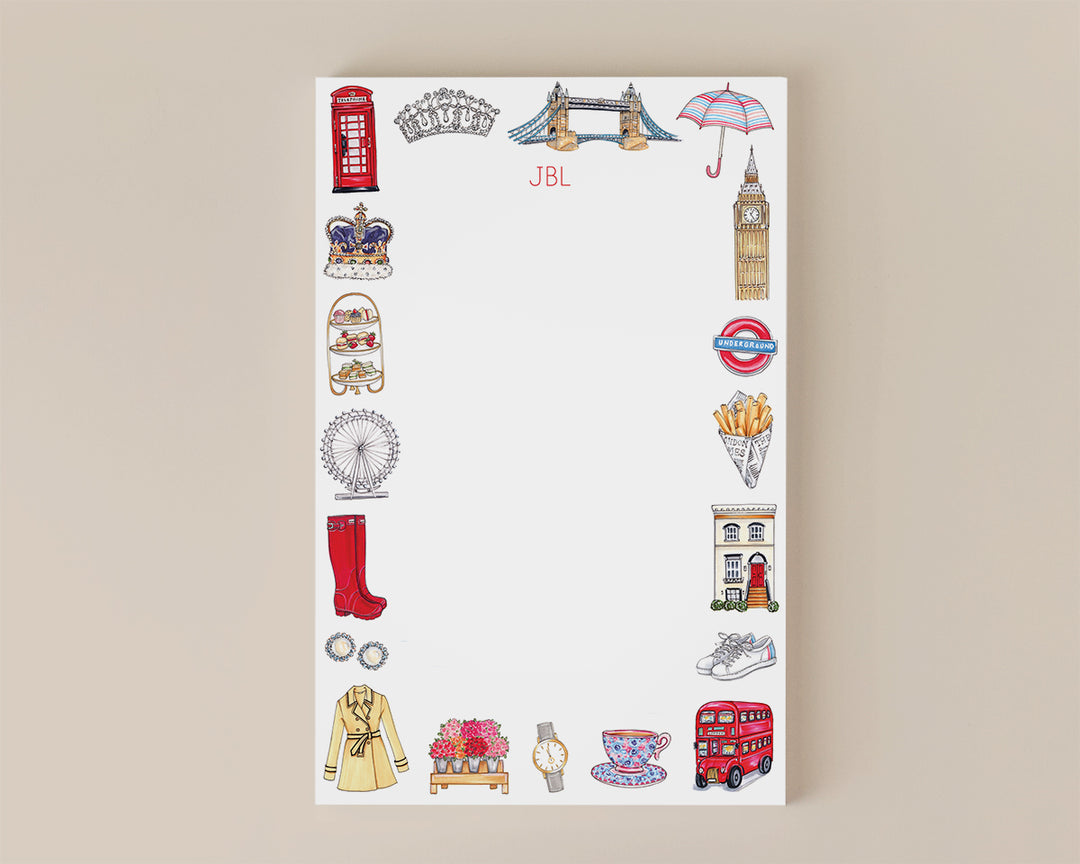 London Favorite Things Personalized Notepad