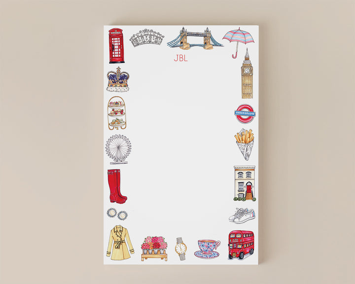 London Favorite Things Personalized Notepad