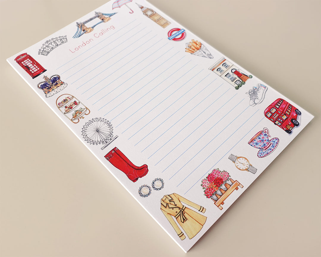 London Favorite Things Personalized Notepad