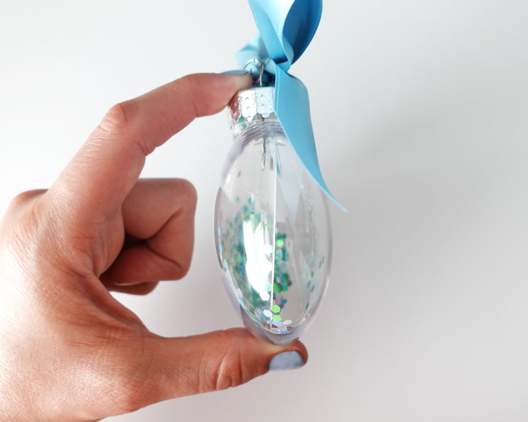 Los Angeles Glitter Christmas Ornament