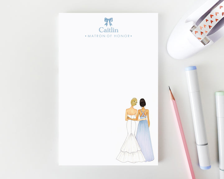 Maid of Honor / Bridesmaid Wedding Notepad