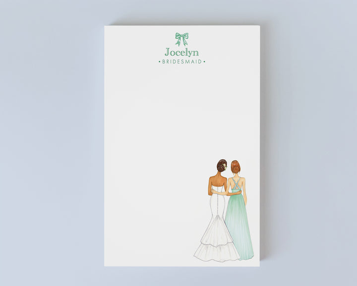 Maid of Honor / Bridesmaid Wedding Notepad