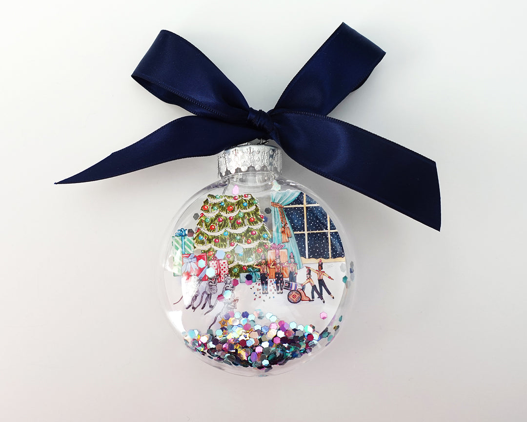Mice & Soldiers Nutcracker Glitter Christmas Ornament